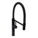Flexible faucet with holder VALESO VAS1, black goose / matte black - Фото № 2