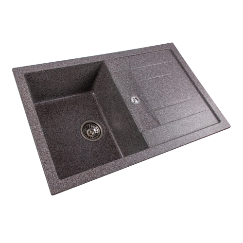 Granite sink VALESO 7850 TROYA matte, mix - Фото № 2