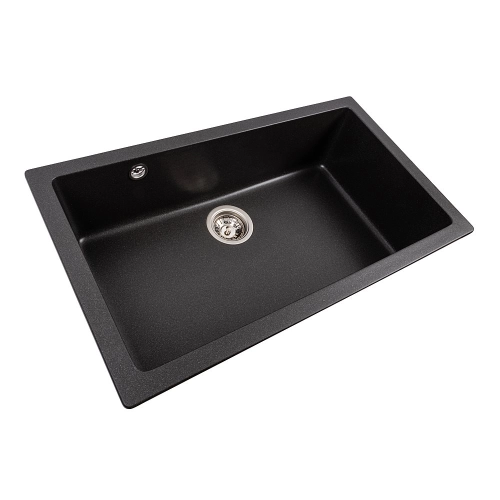 Granite kitchen sink VALESO 7945 Paruana matte Morion - Фото № 1