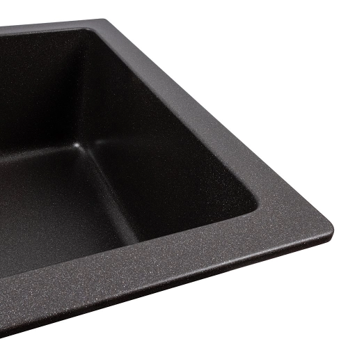 Granite kitchen sink VALESO 7945 Paruana matte Morion - Фото № 2