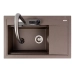 Granite sink VALESO ATRUM 7950 matte Dark rock - Фото № 3