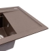 Granite sink VALESO ATRUM 7950 matte Dark rock - Фото № 4