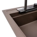 Granite sink VALESO ATRUM 7950 matte Dark rock - Фото № 5