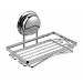 VALESO FZ13 suction cup soap dish (chrome, metal grid) - Фото №1