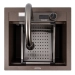 Гранитная мойка VALESO VIVA 5149 матовая Темная скала - Фото № 1