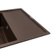 Granite kitchen sink VALESO 6550 ESTERIS matte (dark rock) - Фото № 2