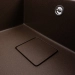 Granite kitchen sink VALESO 6550 ESTERIS matte (dark rock) - Фото № 4