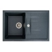 Granite sink VALESO 7850 TROYA matte, anthracite - Фото №1