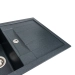 Granite sink VALESO 7850 TROYA matte, anthracite - Фото № 3