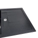 Granite sink VALESO 7850 TROYA matte, carbon - Фото № 2