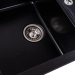 Granite sink VALESO 7850 TROYA matte, black metallic - Фото № 5