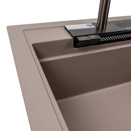 Granite sink VALESO ATRUM 7950 matte Dune - Фото № 5