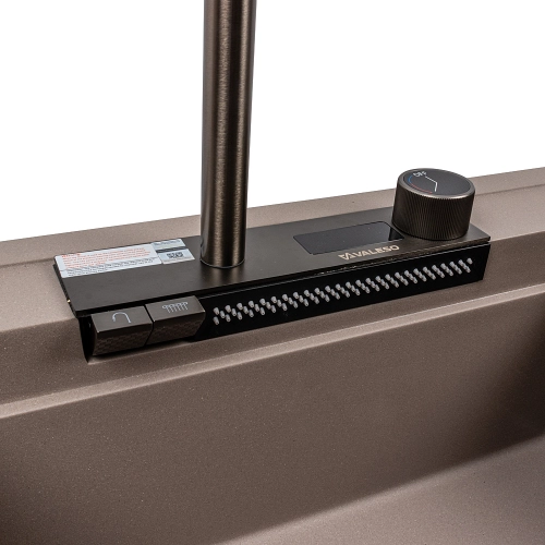 Granite sink VALESO ATRUM 7950 matte Dune - Фото № 7