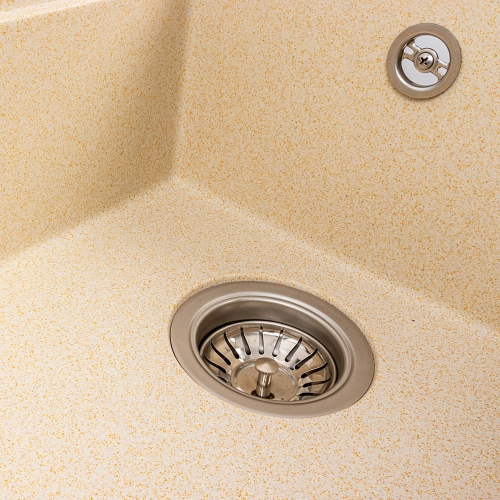 Granite sink VALESO ATRUM 7950 matte Sand - Фото № 6