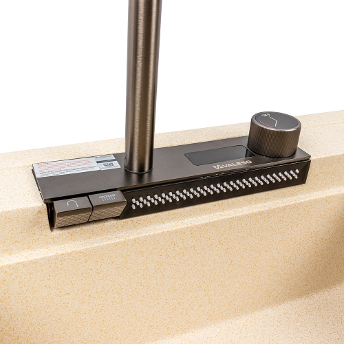 Granite sink VALESO ATRUM 7950 matte Sand - Фото № 7