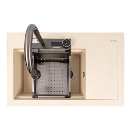 Granite sink VALESO ATRUM 7950 matte Sand