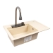 Granite sink VALESO ATRUM 7950 matte Sand - Фото № 2