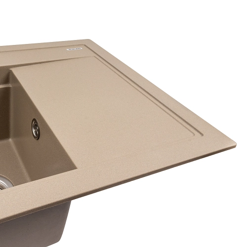 Granite sink VALESO ATRUM 7950 matte Titanium - Фото № 4
