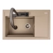 Granite sink VALESO ATRUM 7950 matte Titanium - Фото № 3