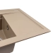 Granite sink VALESO ATRUM 7950 matte Titanium - Фото № 4