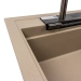 Granite sink VALESO ATRUM 7950 matte Titanium - Фото № 5