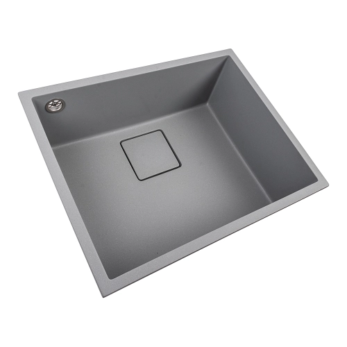 Kitchen granite sink 5444 AMELI VALESO grey metallic - Фото № 1