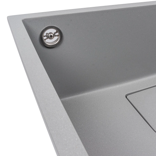 Kitchen granite sink 5444 AMELI VALESO grey metallic - Фото № 3