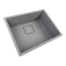 Kitchen granite sink 5444 AMELI VALESO grey metallic - Фото № 1