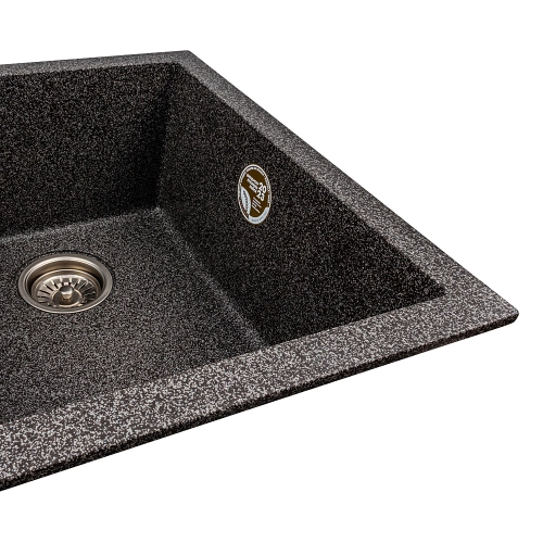 VALESO VIATRIX 7950 Granite Kitchen Sink, Matte Graphite - Фото № 2