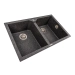 VALESO VIATRIX 7950 Granite Kitchen Sink, Matte Graphite - Фото № 1
