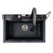Granite sink VALESO 6846 IRENA, matte, anthracite - Фото № 3