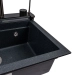 Granite sink VALESO 6846 IRENA, matte, anthracite - Фото № 4