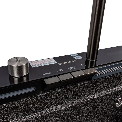 Granite sink VALESO 6846 IRENA, matte, graphite - Фото № 2