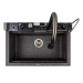 Granite sink VALESO 6846 IRENA, matte, graphite - Фото № 6