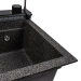 Granite sink VALESO 6846 IRENA, matte, graphite - Фото № 7