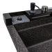 Granite sink VALESO 6846 IRENA, matte, graphite - Фото № 8