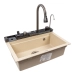 Granite sink VALESO 6846 IRENA, matte, sand - Фото № 2