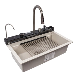 Granite sink VALESO 7546 EVANORA, matte, white dot