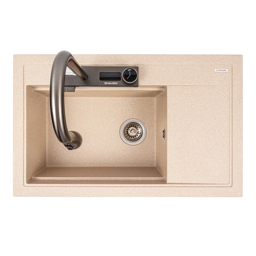 VALESO ATRUM 7950 Granite Kitchen Sink, Matte Safari - Фото № 3