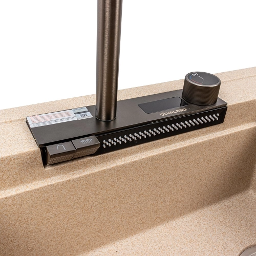 VALESO ATRUM 7950 Granite Kitchen Sink, Matte Safari - Фото № 7