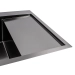 Kitchen sink CM 65*50 L PVD black VALESO Handmade DÉCOR 3.0/1.0 - Фото № 2
