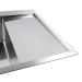 Kitchen sink CM 65*50 L DÉCOR stainless steel VALESO Handmade 3.0/1.0 - Фото № 2