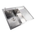 Kitchen sink CM 65*50 L DÉCOR stainless steel VALESO Handmade 3.0/1.0 - Фото № 1