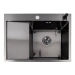 Kitchen sink CM 65*50 R PVD black VALESO Handmade DÉCOR 3.0/1.0