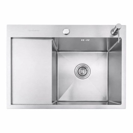 Kitchen sink CM 65*50 R DÉCOR stainless steel VALESO Handmade 3.0/1.0