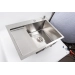Kitchen sink CM 65*50 R DÉCOR stainless steel VALESO Handmade 3.0/1.0 - Фото № 1