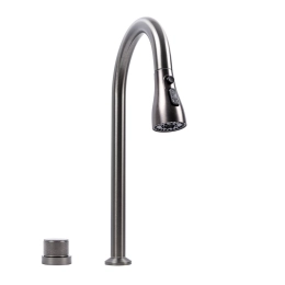 Kitchen faucet PVD black VALESO (single lever, with cartridge switch)