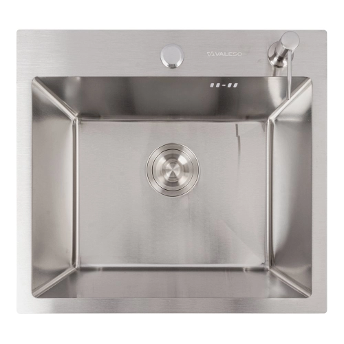 Kitchen sink 50*45 stainless steel DÉCOR VALESO Handmade (3.0/1.0)