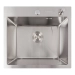 Kitchen sink 50*45 stainless steel DÉCOR VALESO Handmade (3.0/1.0)