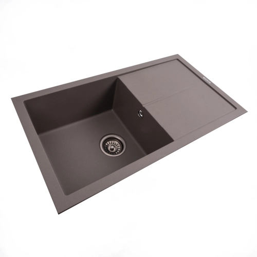 VALESO SOLID 7843 Granite Kitchen Sink, Matte Dune - Фото № 3